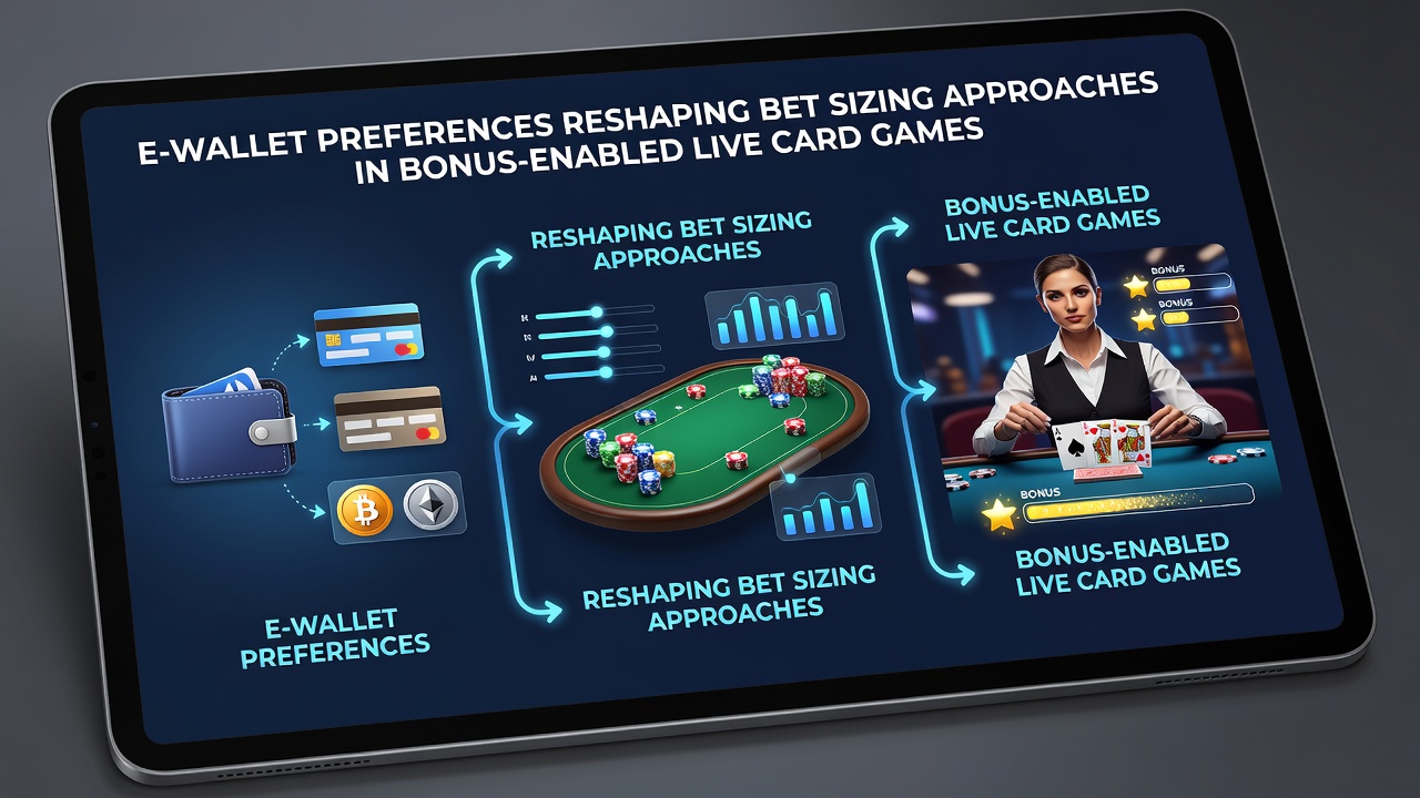 Live card game table with digital payment interface overlay showing e-wallet options and bet adjustments
