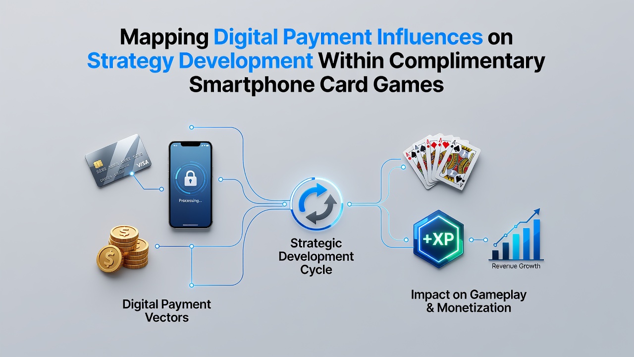 Smartphone displaying complimentary card game interface with digital payment options highlighted