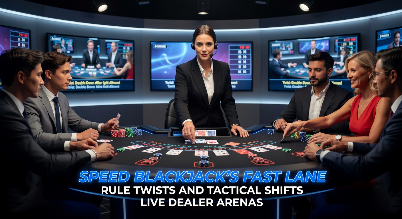 Close-up of Speed Blackjack interface showing bet order priority, quick decision buttons, and live chat buzzing during a high-stakes hand